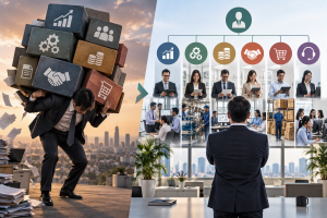 Comparison between a founder-led company and a business with strong management depth and operational independence.